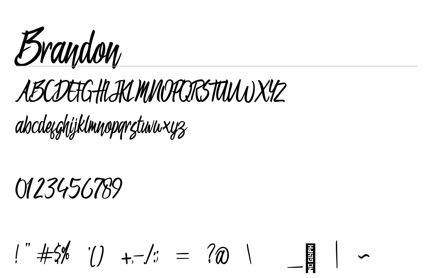 Brandon Font preview