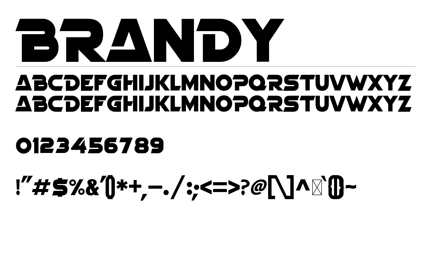 Brandy Font preview