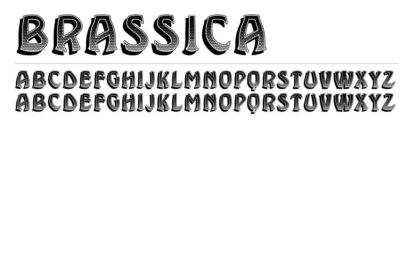 Brassica Font preview