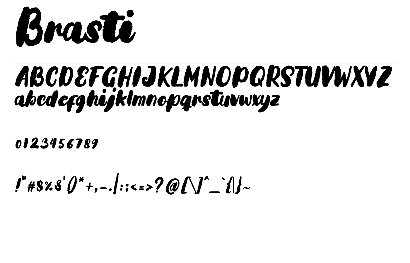 Brasti Font preview
