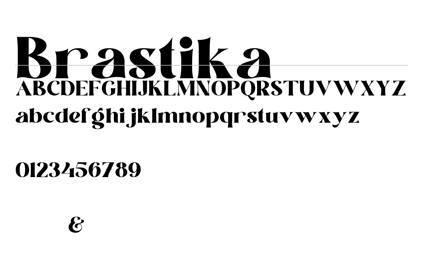 Brastika Font preview