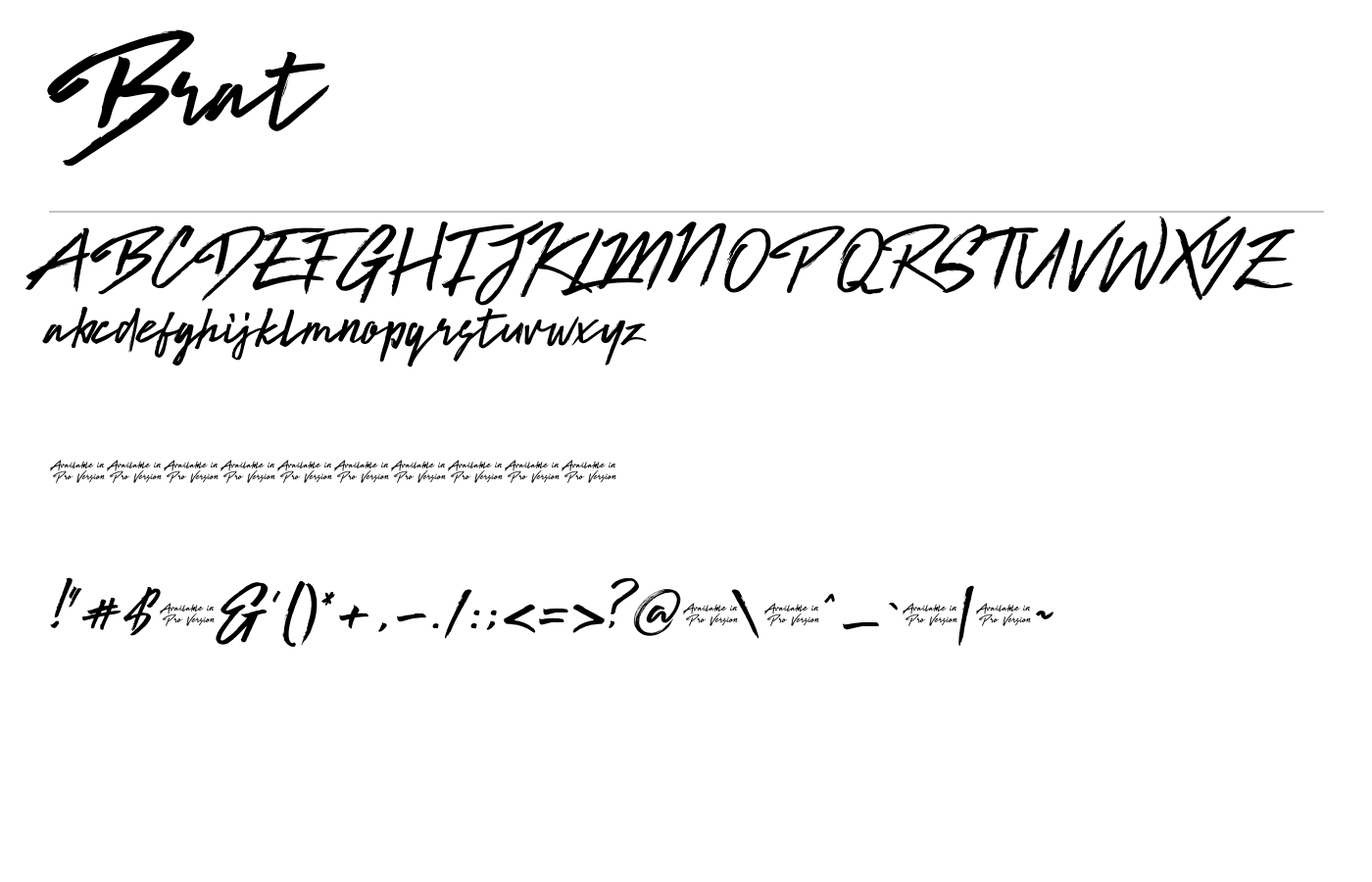 Brat Font preview