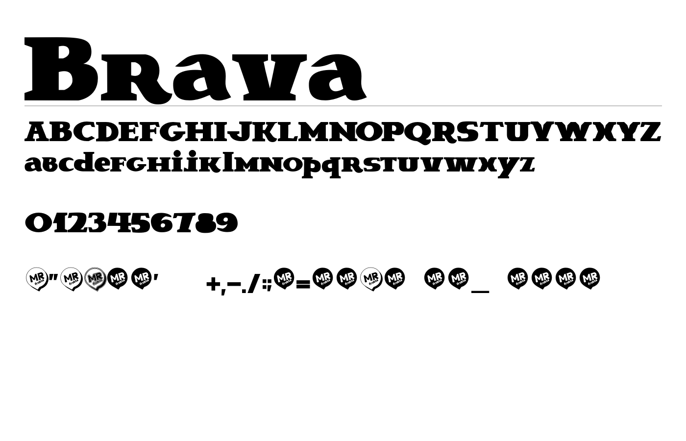 Brava Font preview