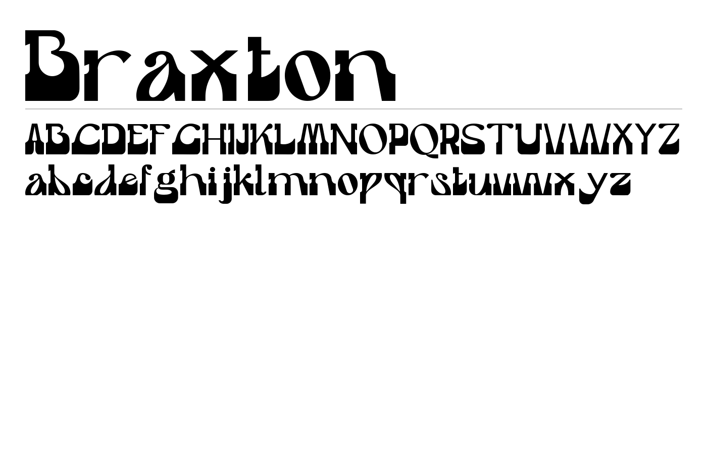 Braxton Font preview