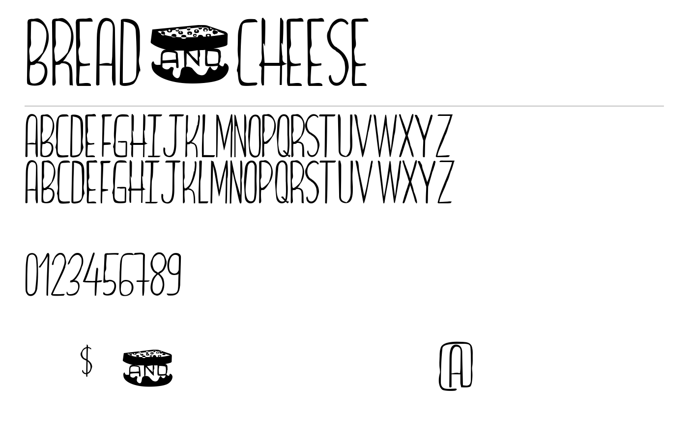 Bread&Cheese Font preview