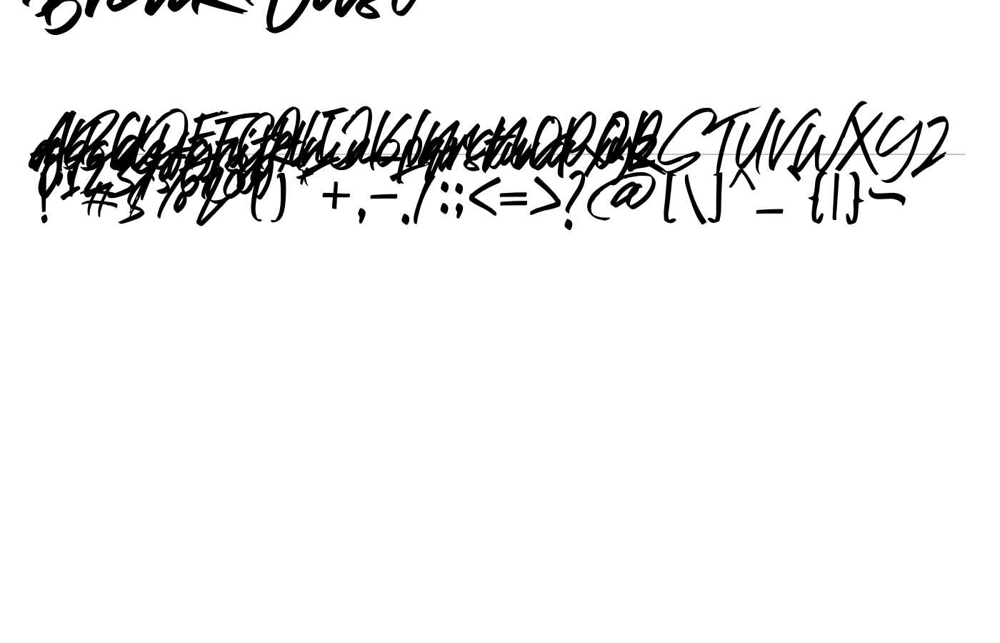 Break Dust Font preview