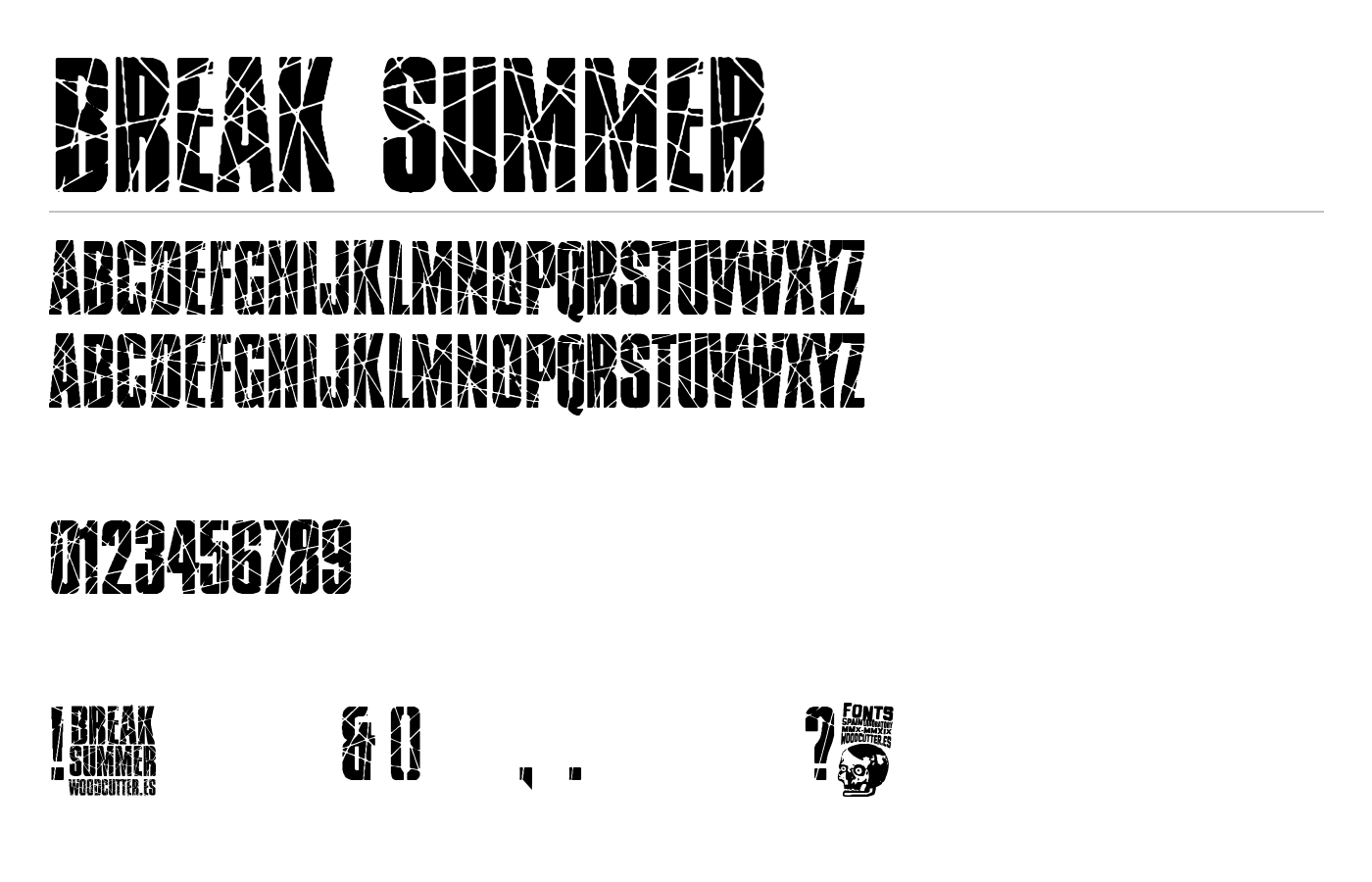 Break Summer Font preview