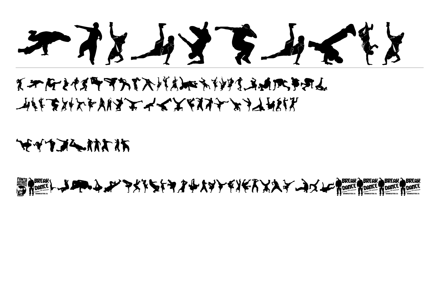 Breakdance Font preview