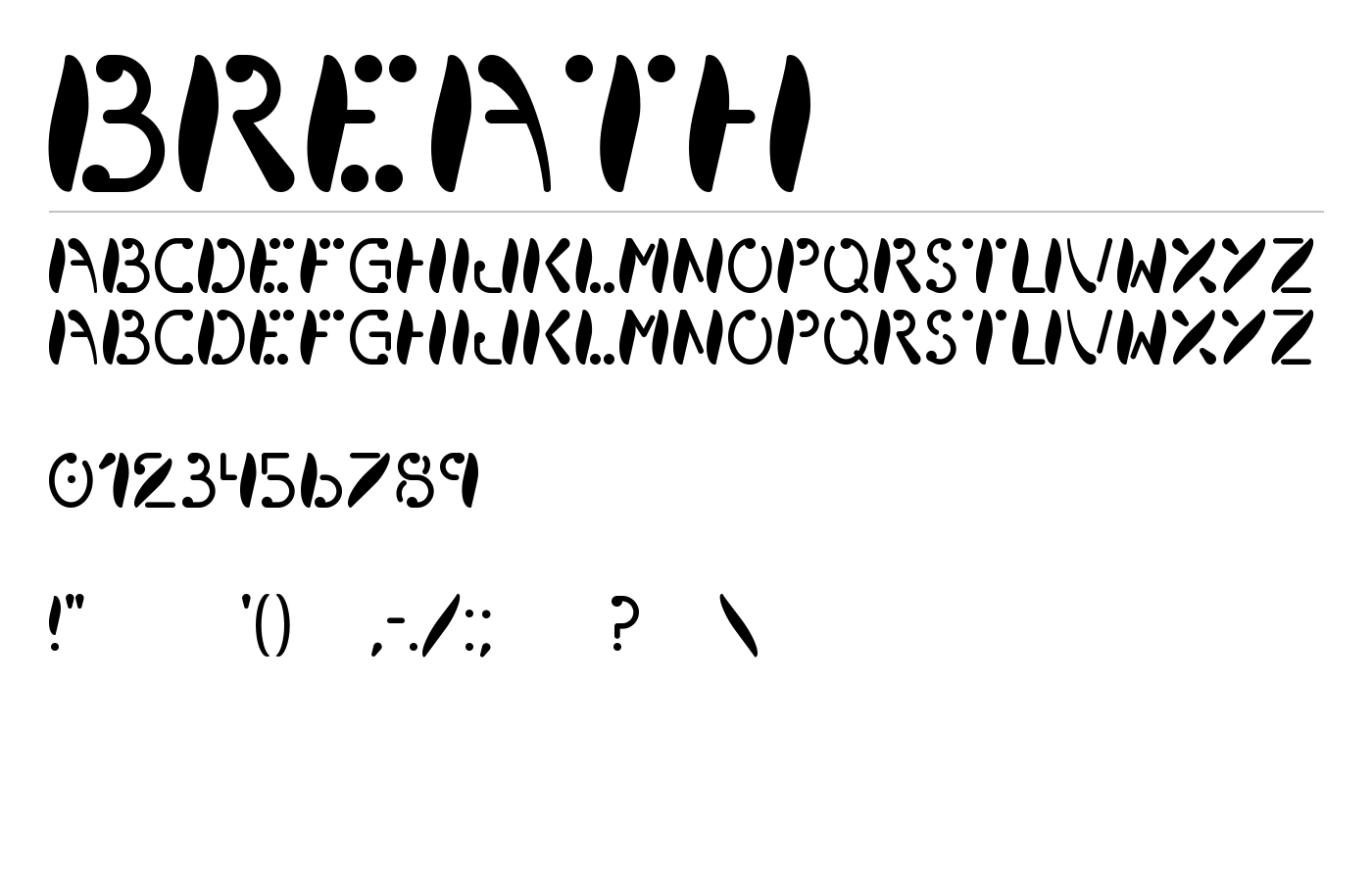 Breath Font preview