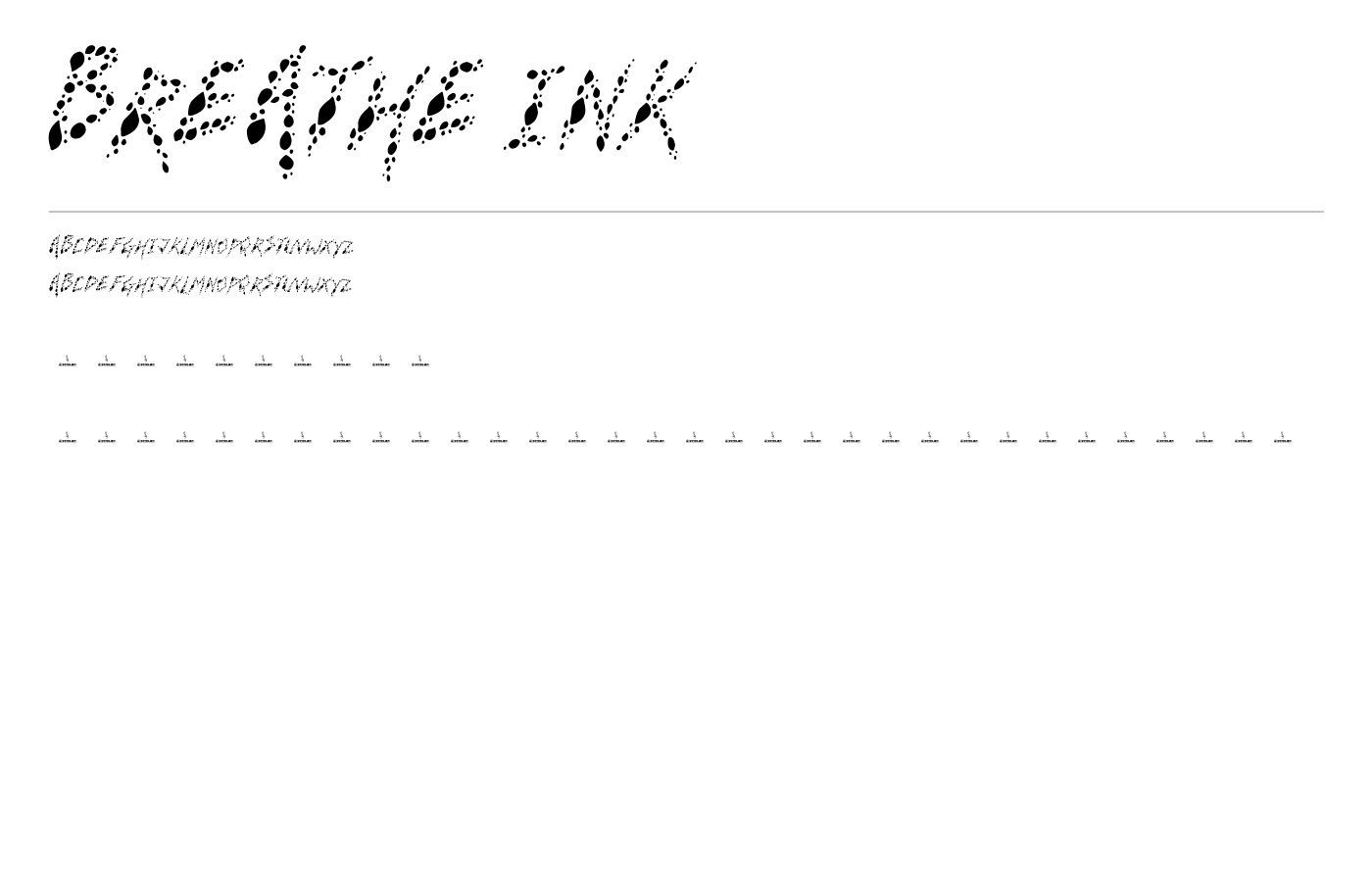 Breathe Ink Font preview