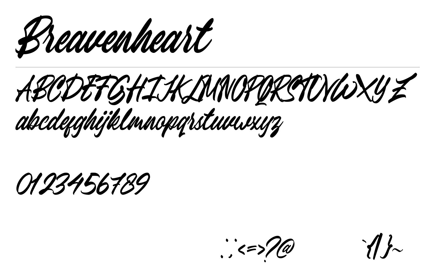 Breavenheart Script Demo preview