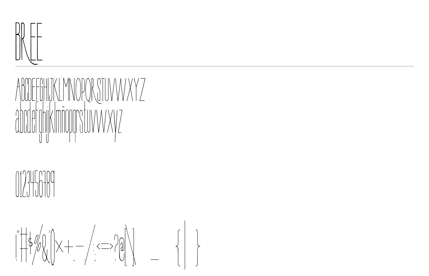 BREE Font preview