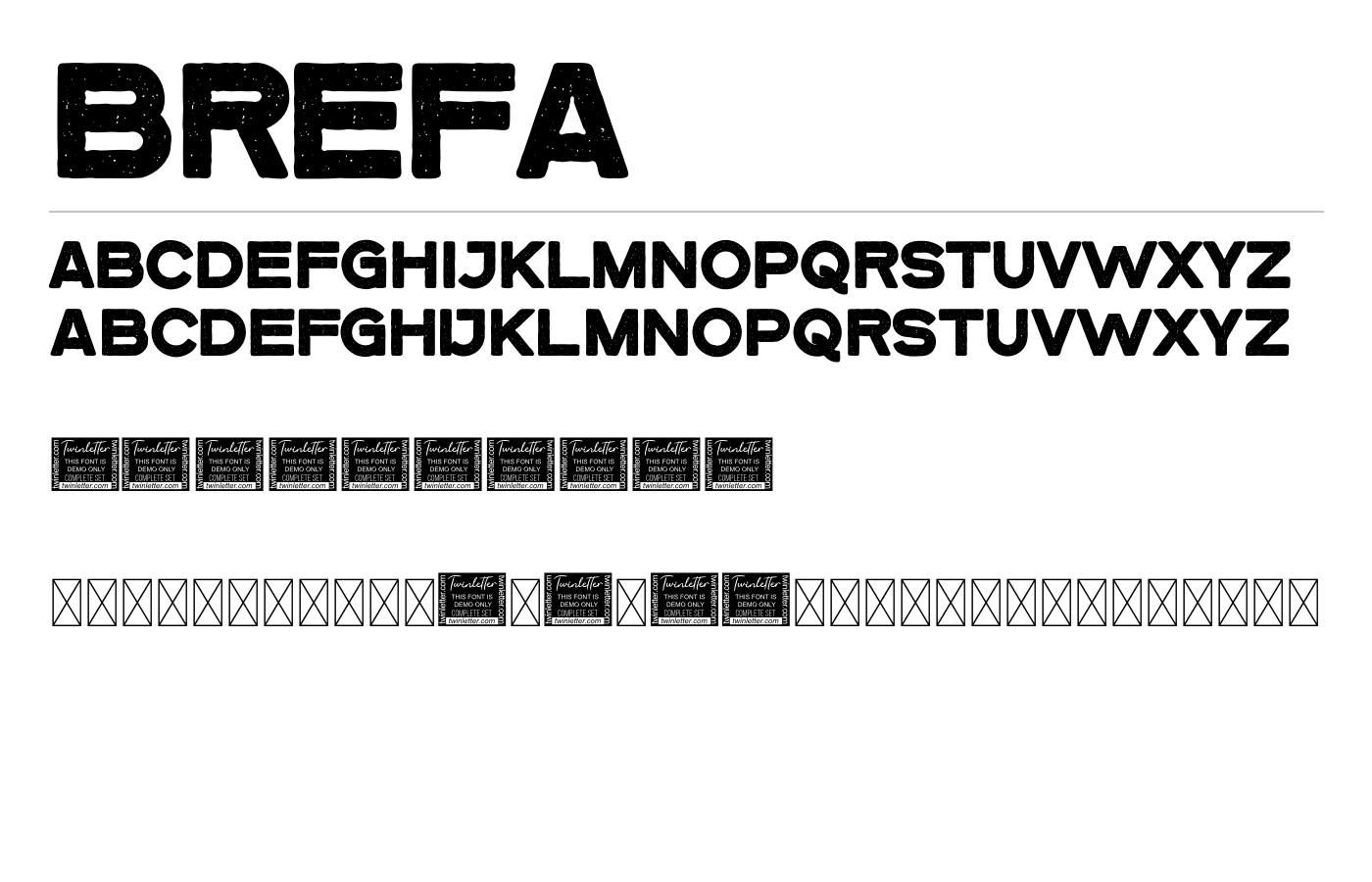 Brefa Font preview