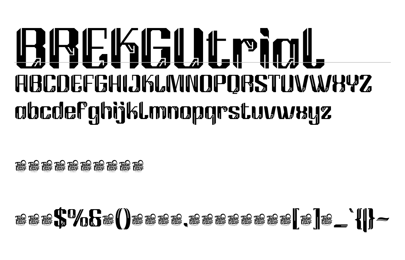 Brekgu Font preview