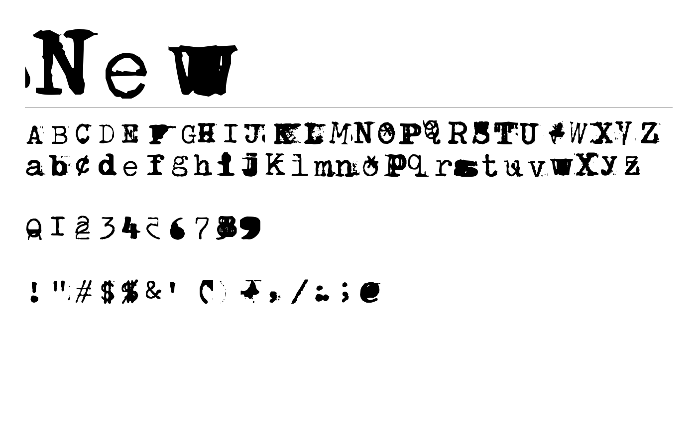 BrentonscrawlType Font preview