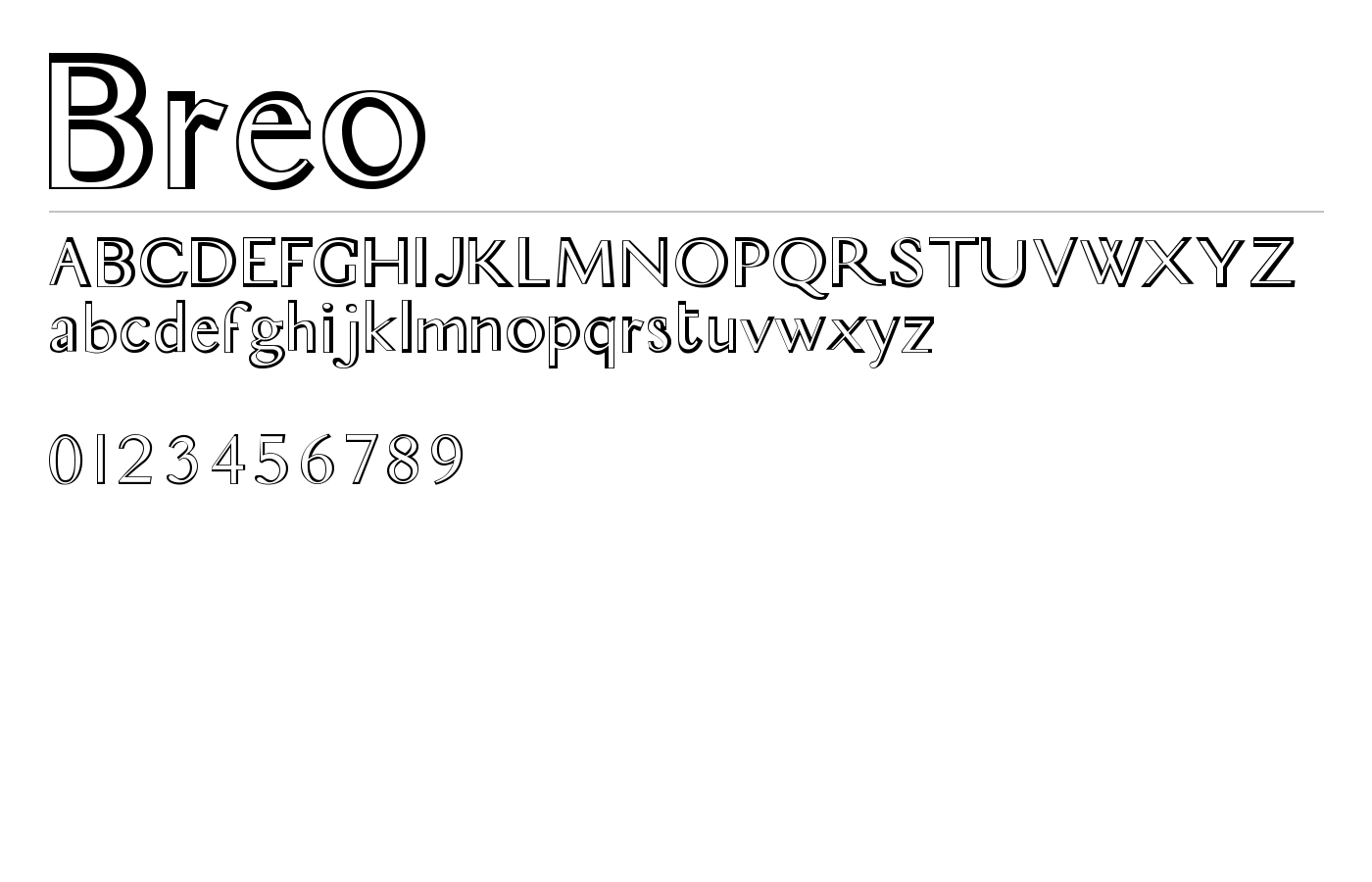 Breo Font preview