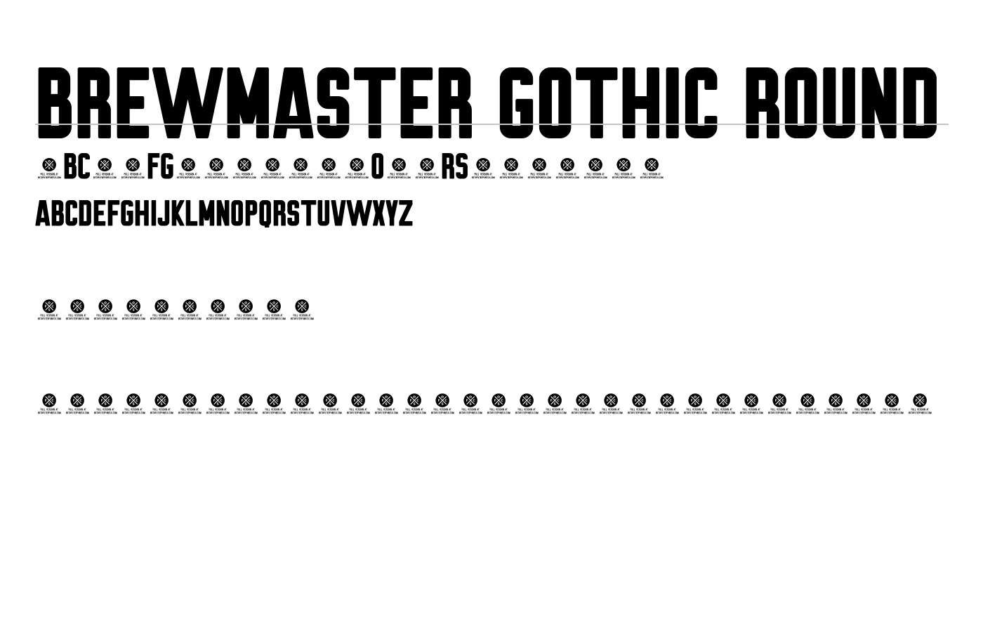 Brewmaster Gothic Round Font preview