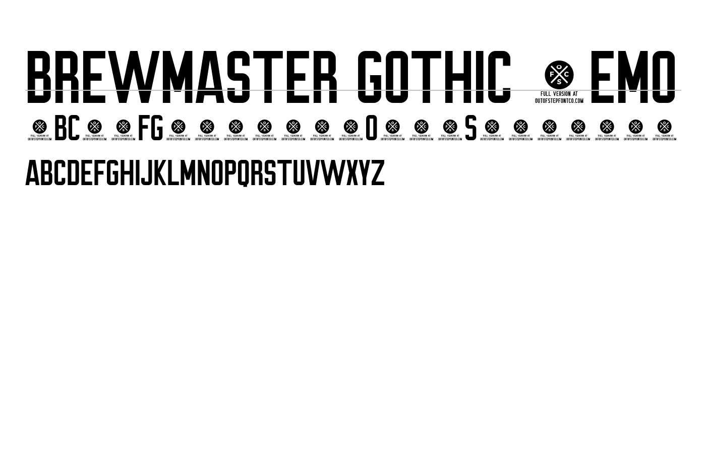 Brewmaster Gothic Font preview
