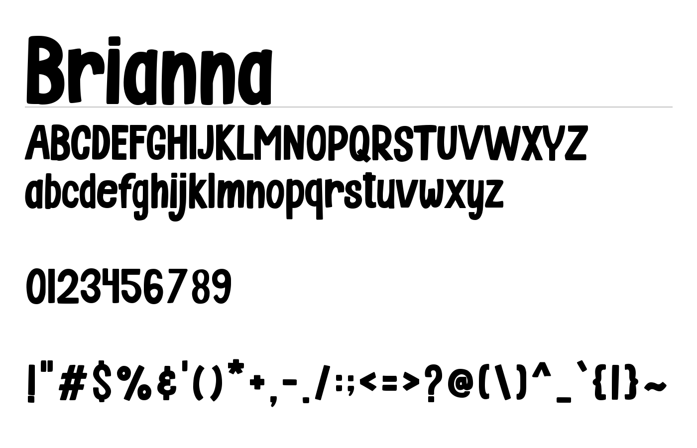 Brianna Font preview