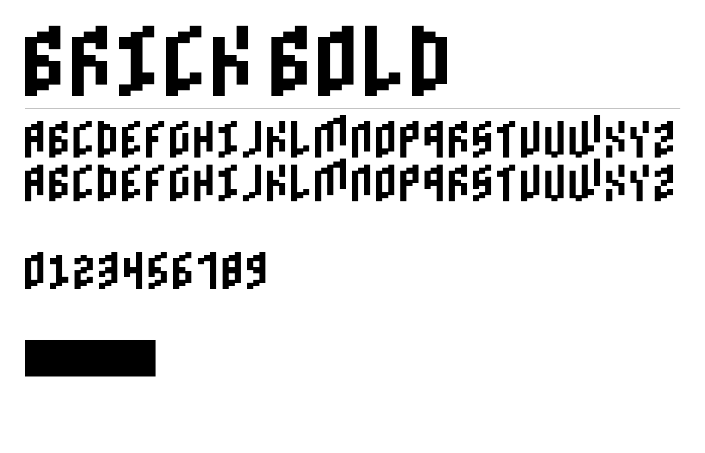 Brick Bold Font preview