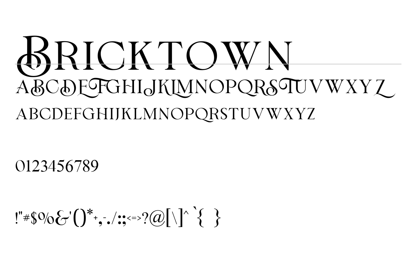 Bricktown Font preview