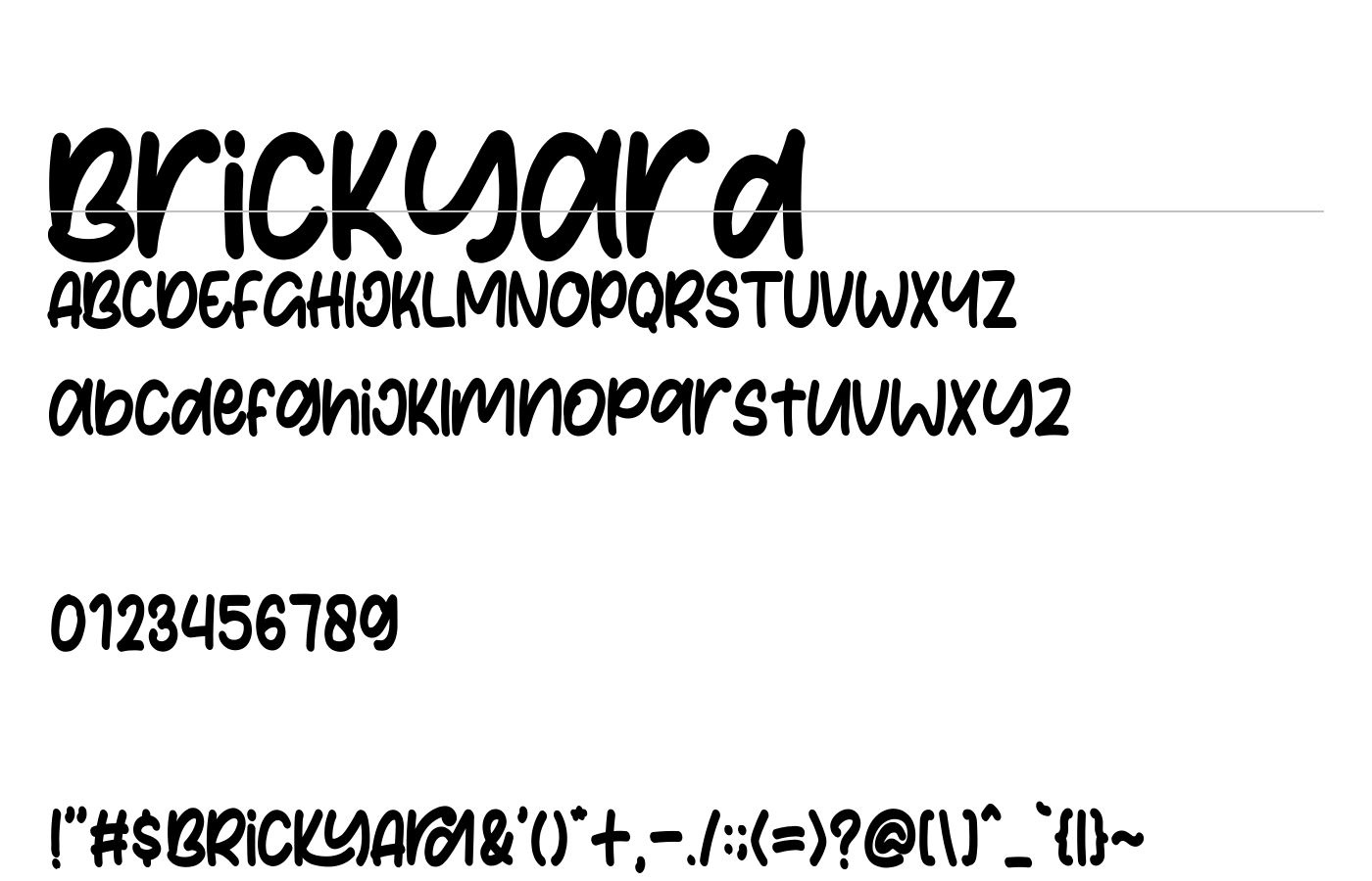Brickyard Font preview
