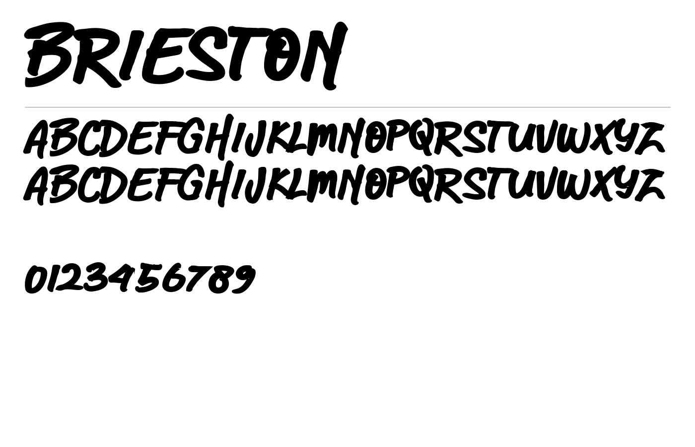 Brieston Font preview