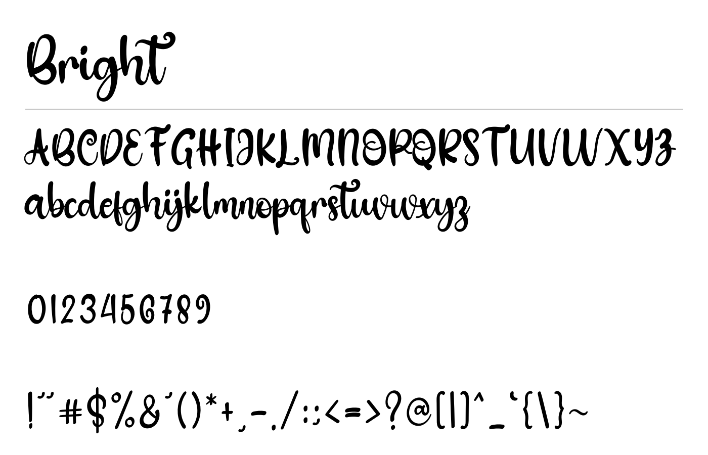 Bright Font preview