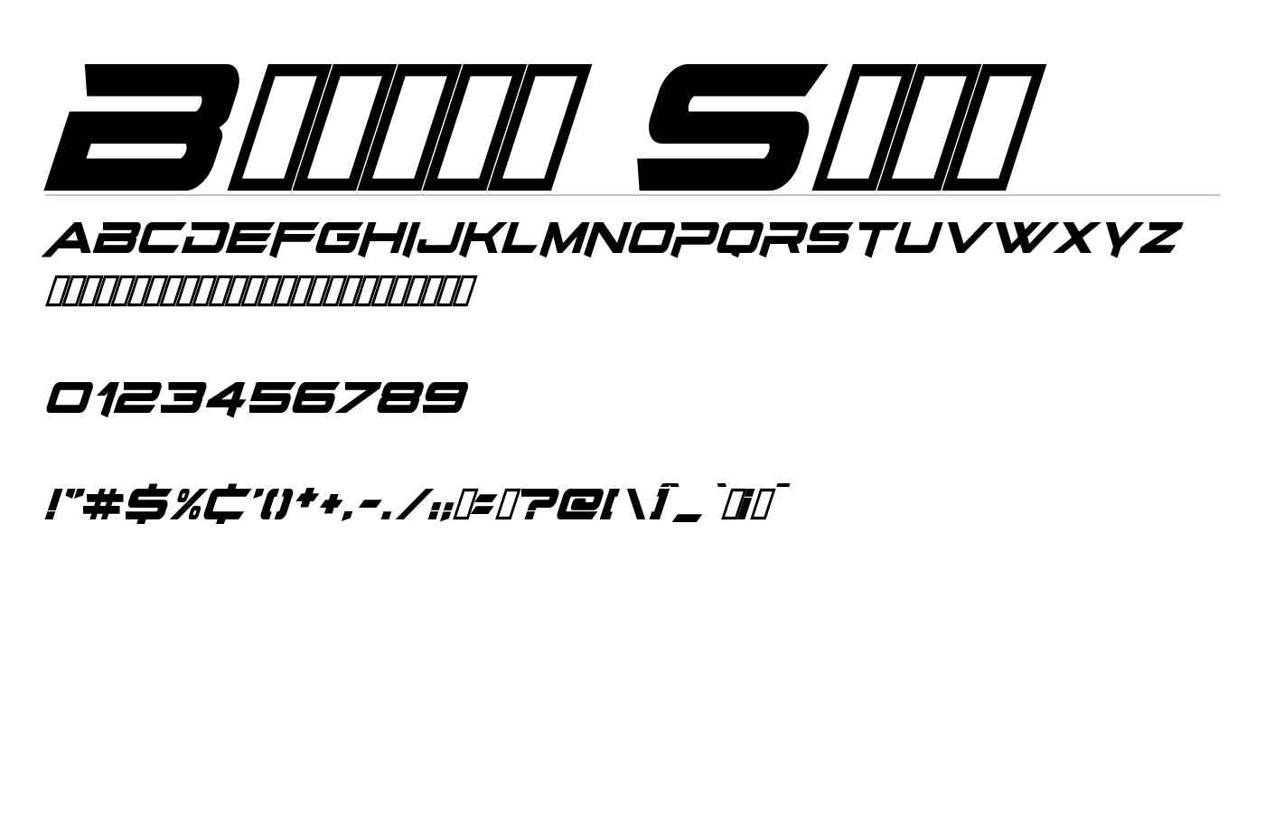Bright Star Font preview