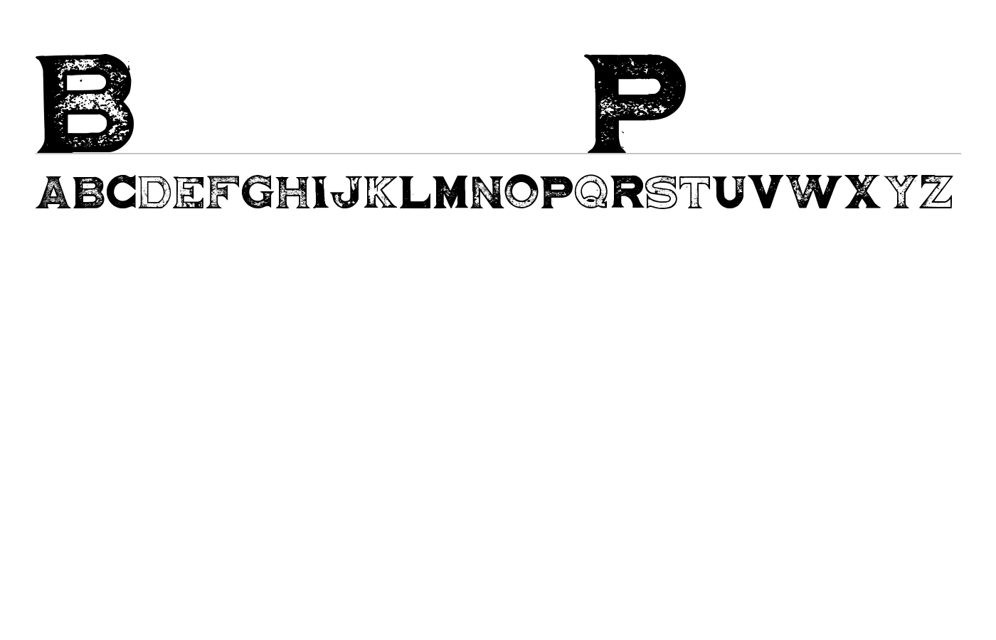 Brighton Pier Font preview