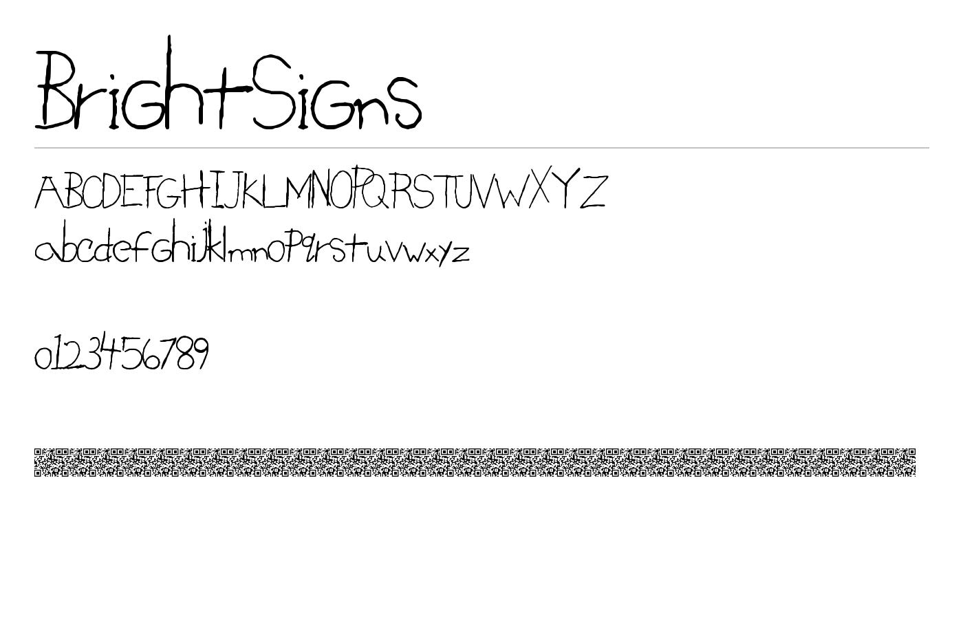 BrightSigns Font preview