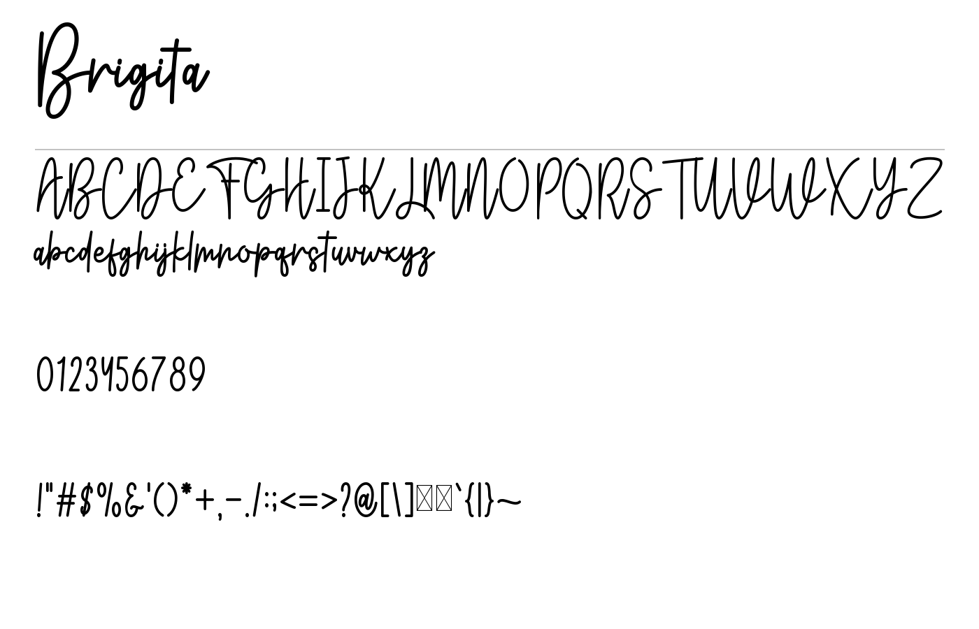 Brigita Font preview