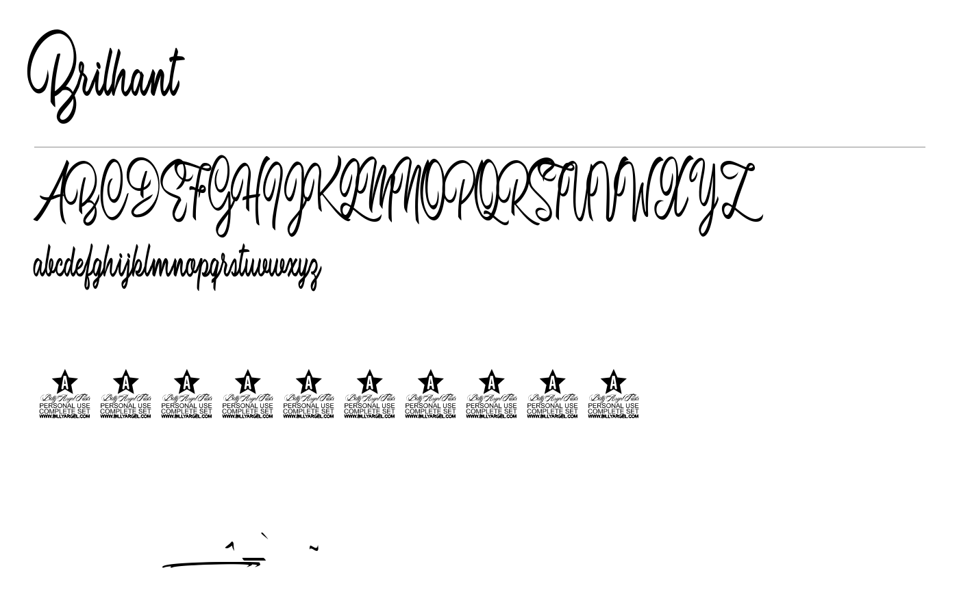 Brilhant Font preview
