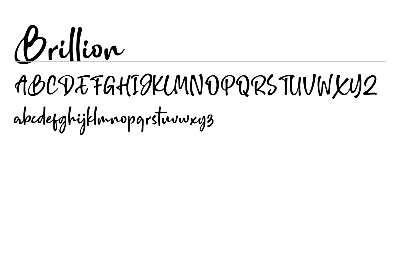 Brillion Font preview