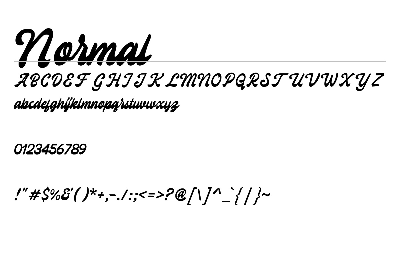 Brillscript Font preview