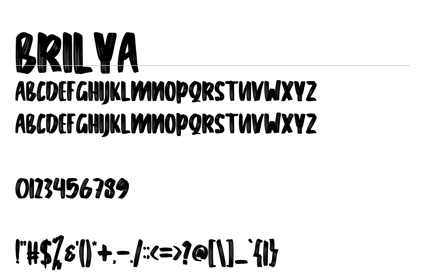 Brilya Font preview