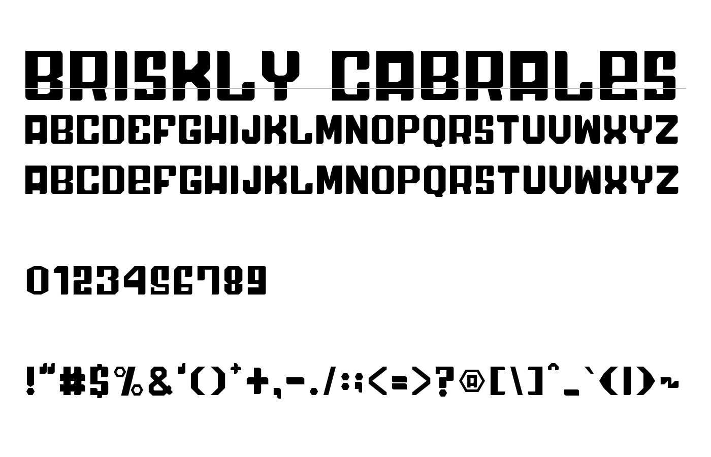 Briskly Cabrales Font preview