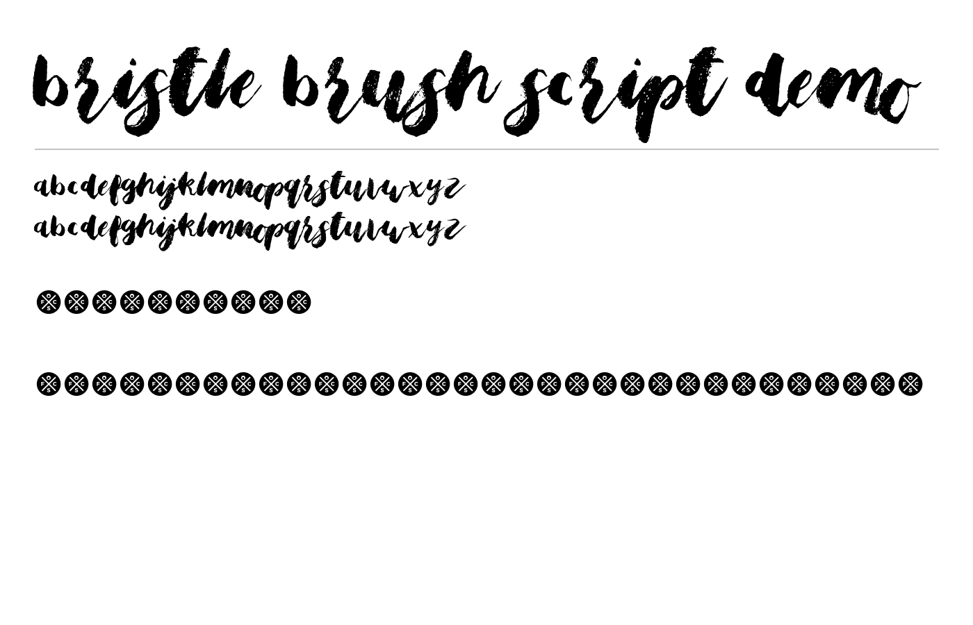 Bristle Brush Script Demo Font preview