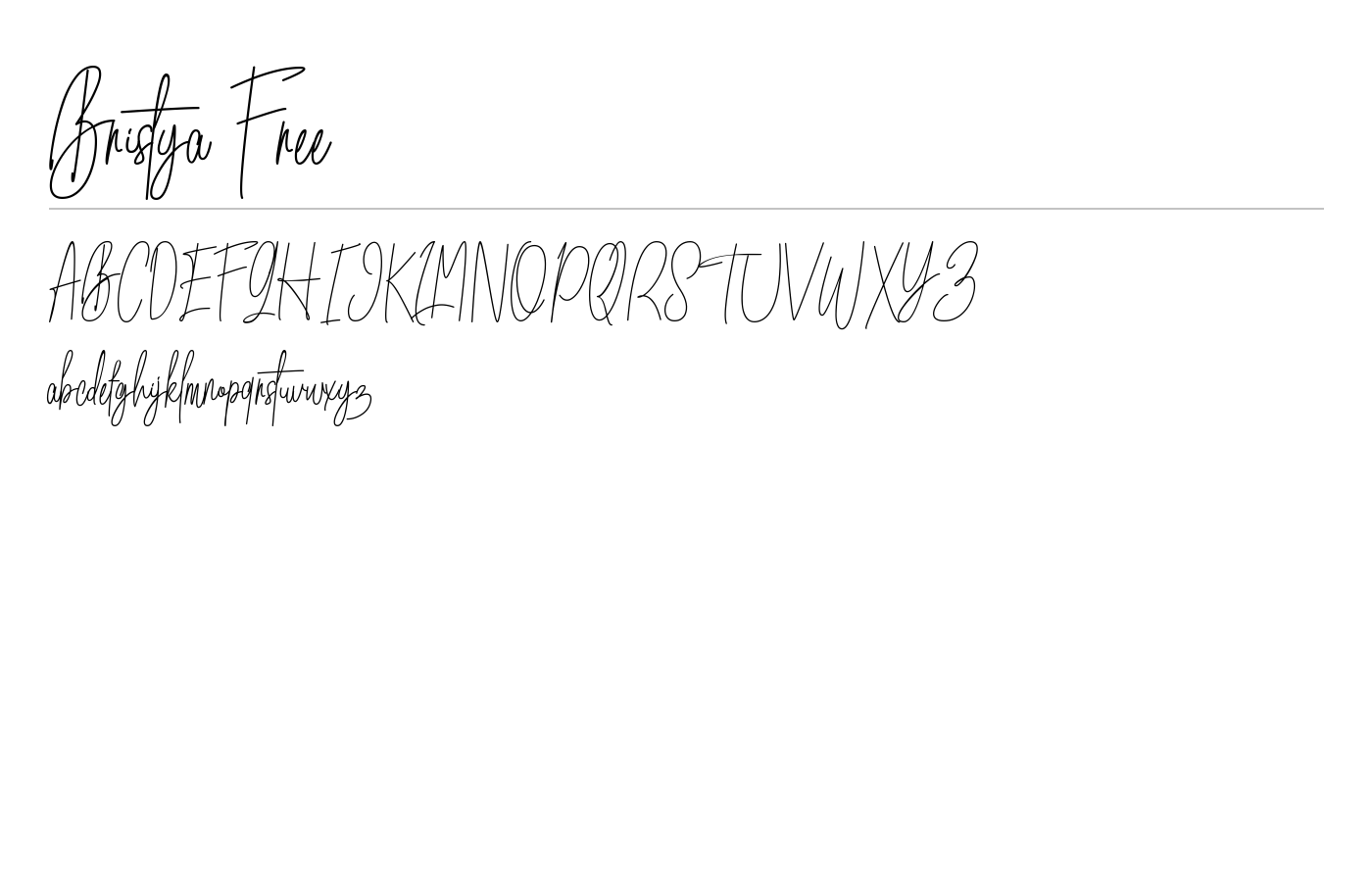 Bristya Free Font preview