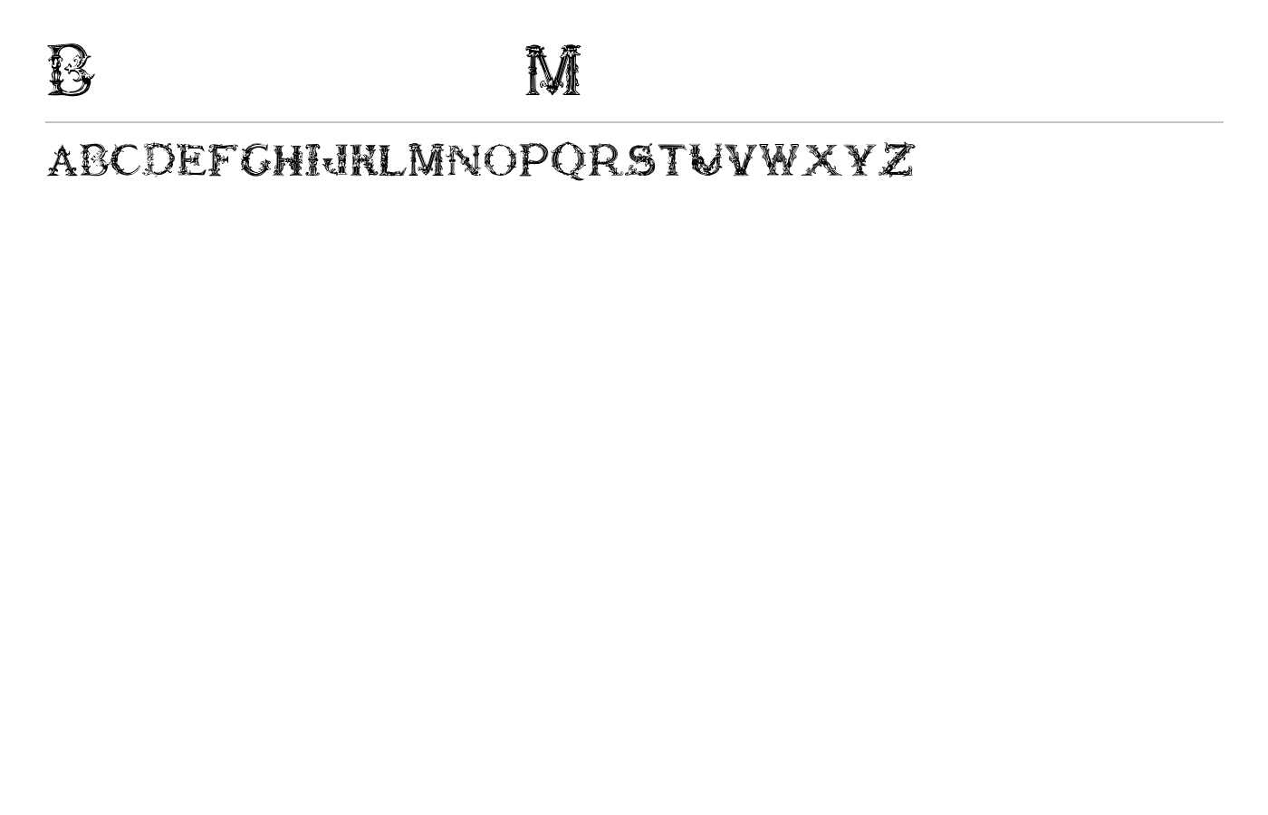 British Museum 1490 Font preview