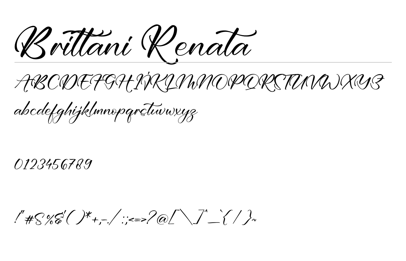 Brittani Renata Font preview