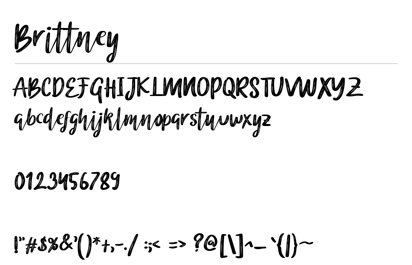 Brittney Font preview