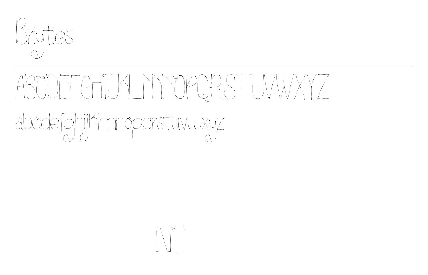Briyties Font preview