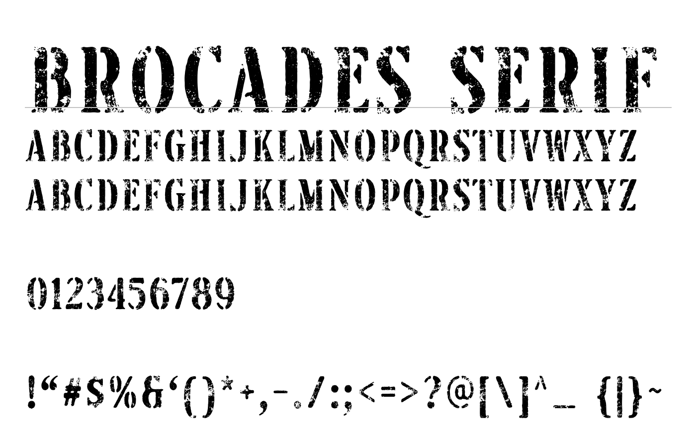Brocades Serif Font preview