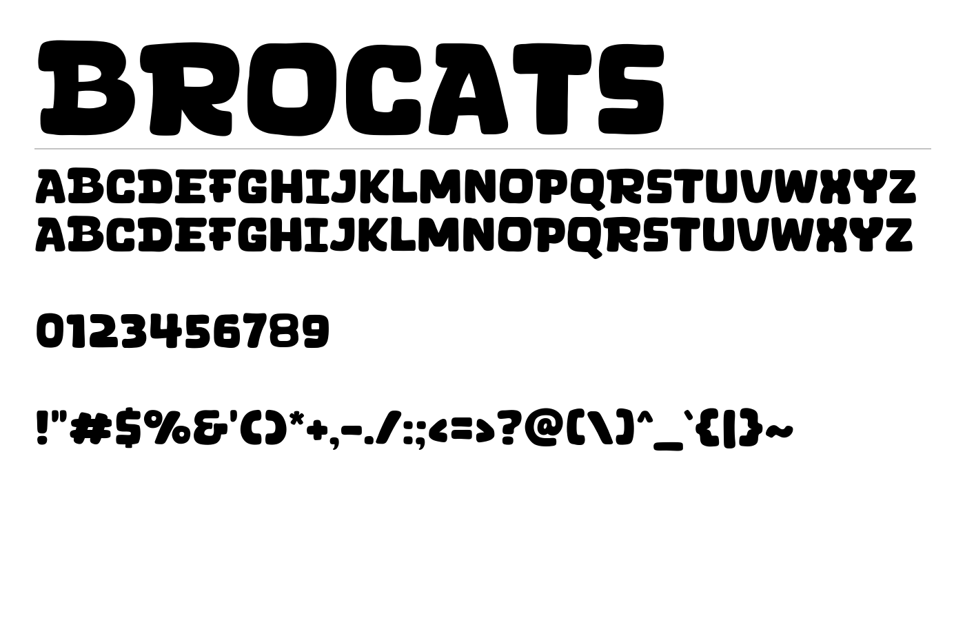 Brocats Font preview