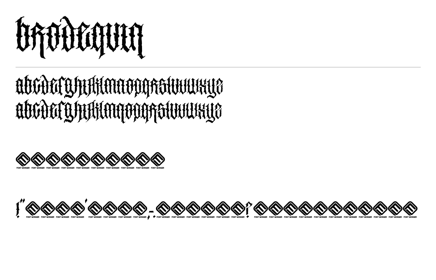 Brodequin Font preview