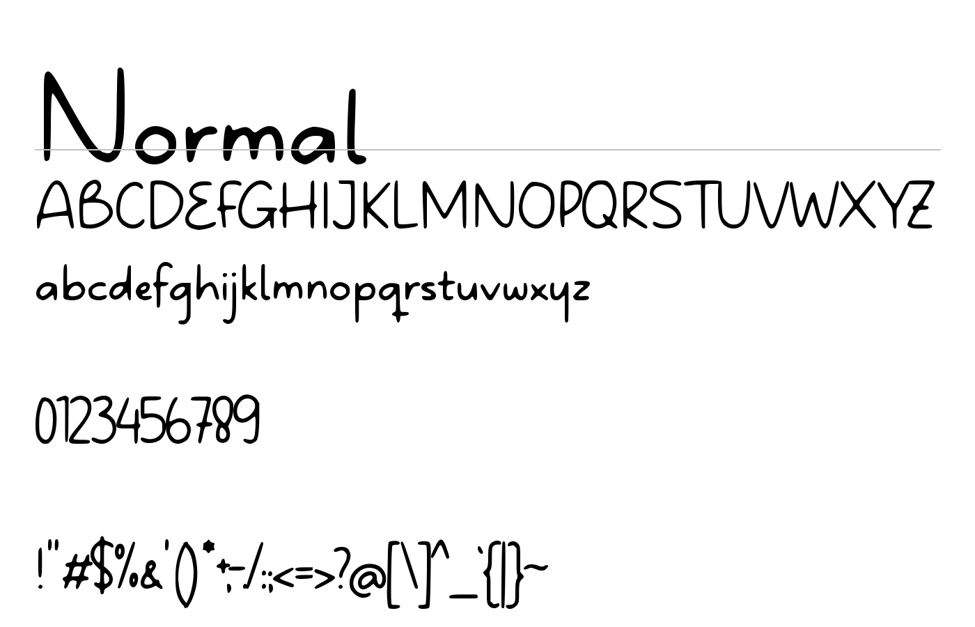 Brodychild Font preview
