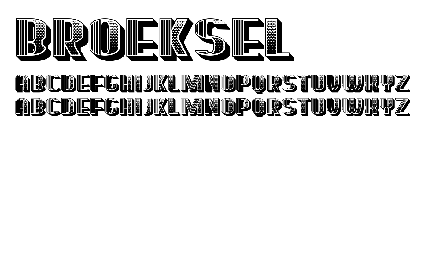Broeksel Font preview