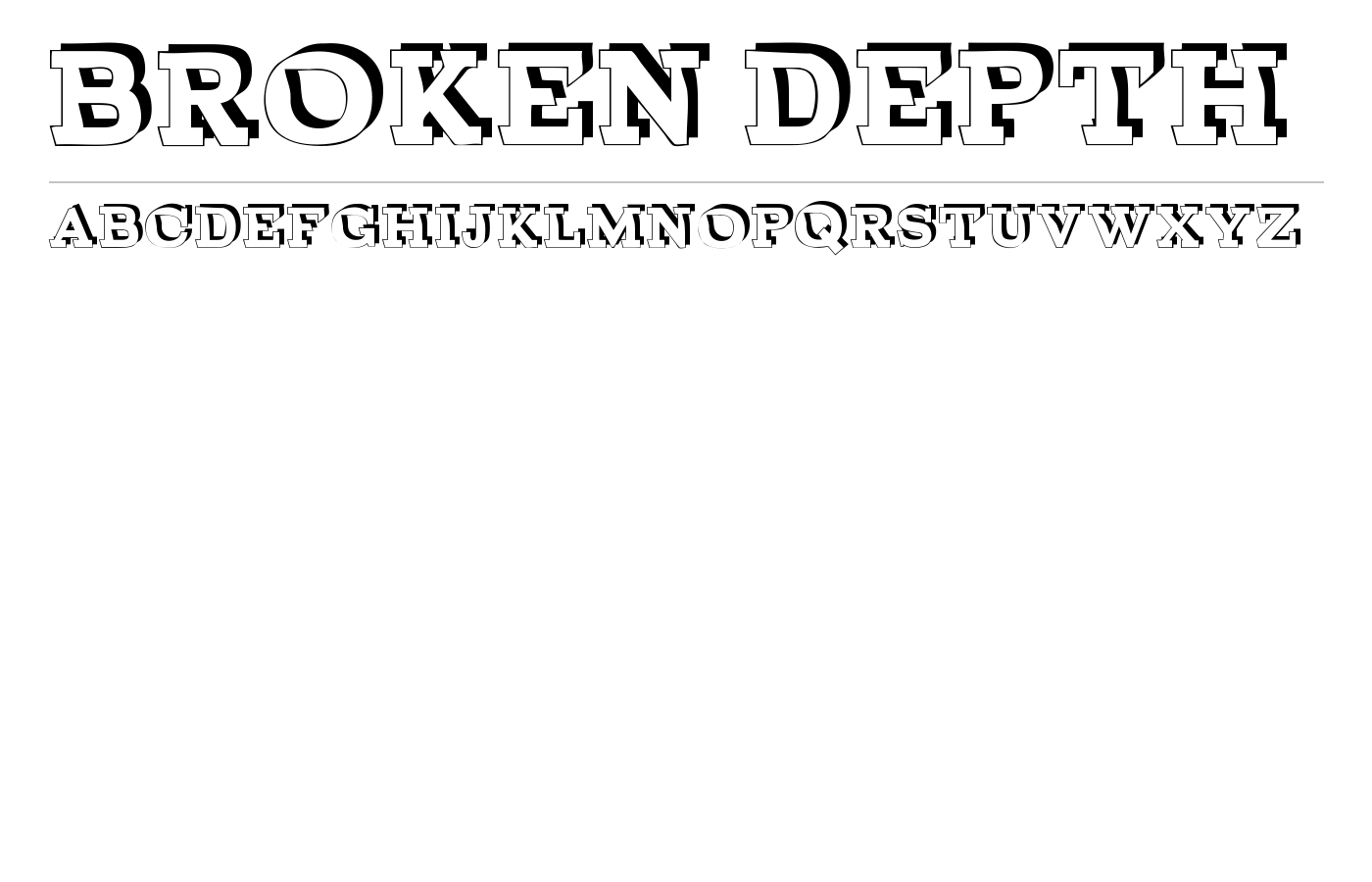 BROKEN normal demo Font preview