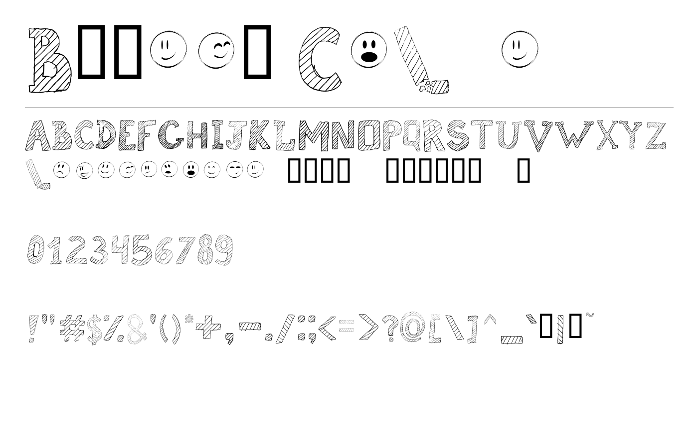 Broken Chalk Font preview